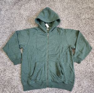 Aerie Green Sherpa Hoodie Jacket Size M NWT